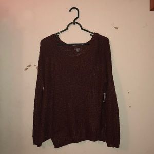 Long Sleeve Maroon Sweater // SIZE M